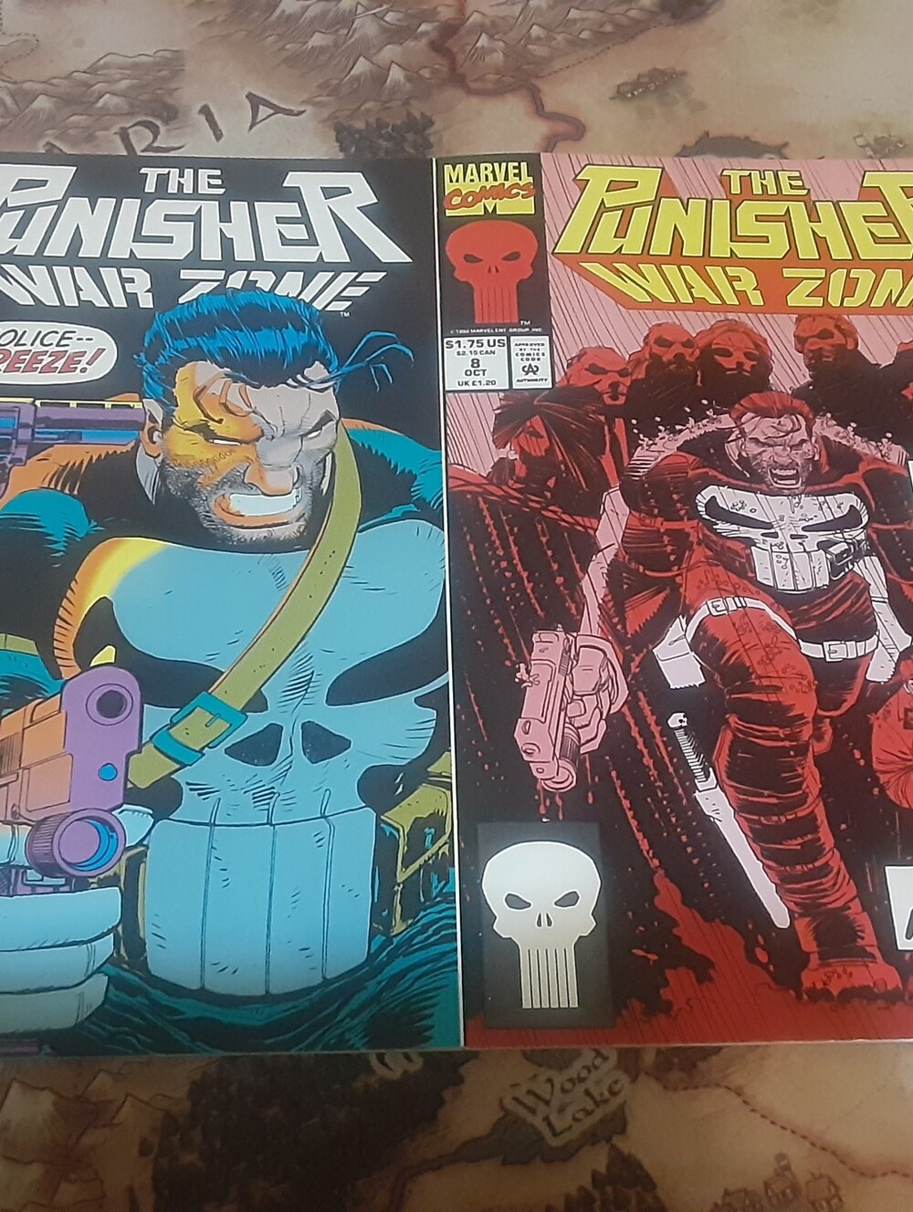 The Punisher War Zone #7 & #8 1st appearance of Lynn Michaels comic book setChu